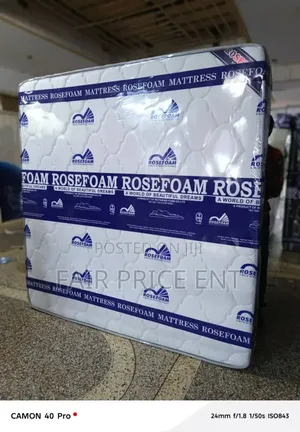 Hybrid Double Layer Spring Mattress 6*6*12 Inches.( White)