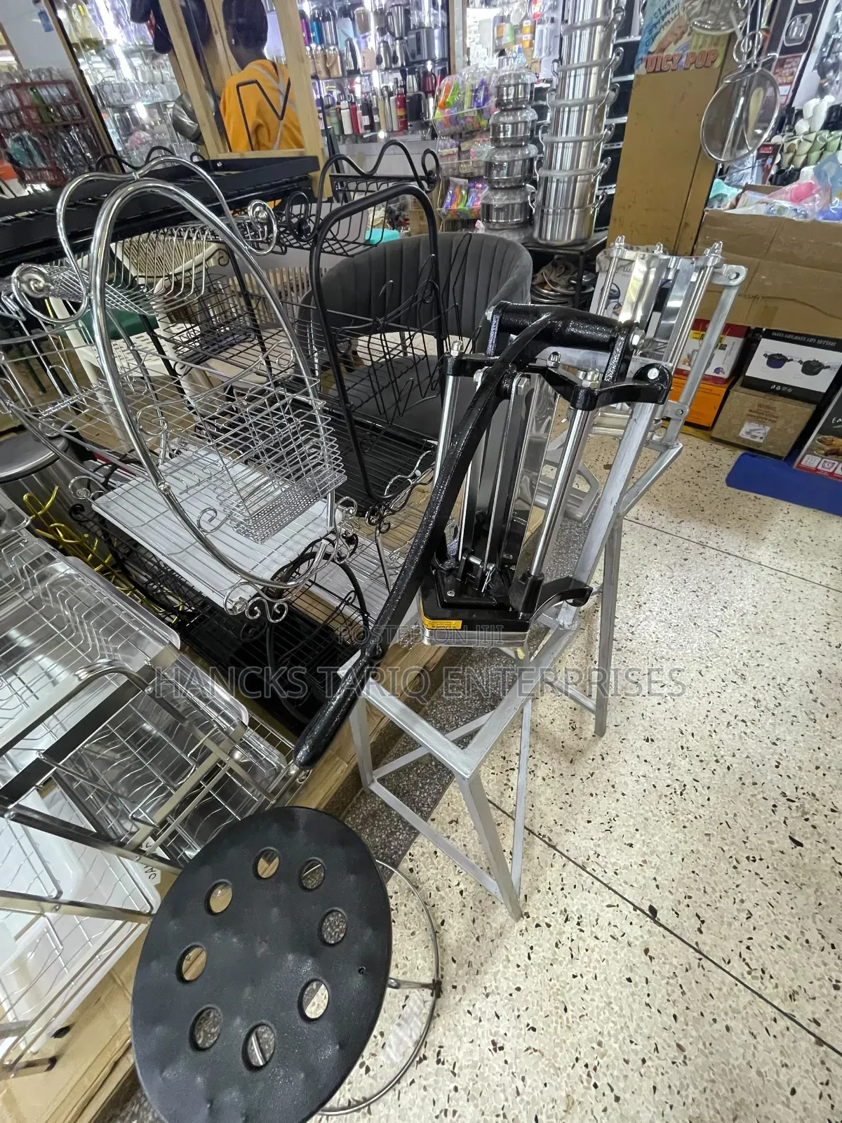 Heavy-Duty, Manual Commercial-Grade Vegetable or Potato Cutter.