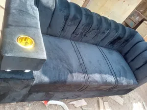 Luxury Black 3 Seater Sofa