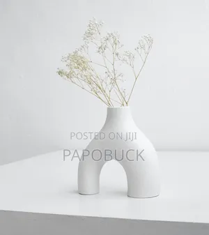 2pcs White Vase for Decor