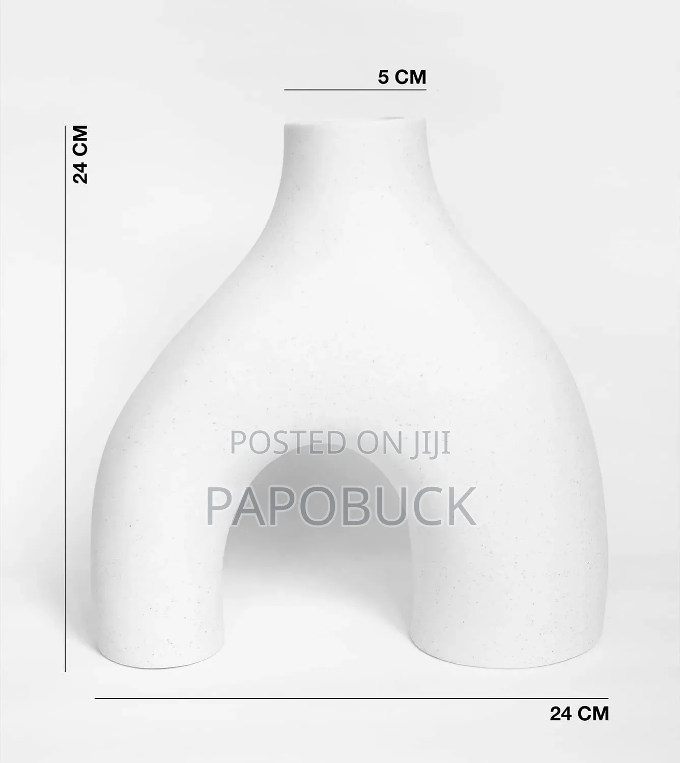 2pcs White Vase for Decor