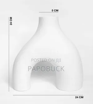 2pcs White Vase for Decor