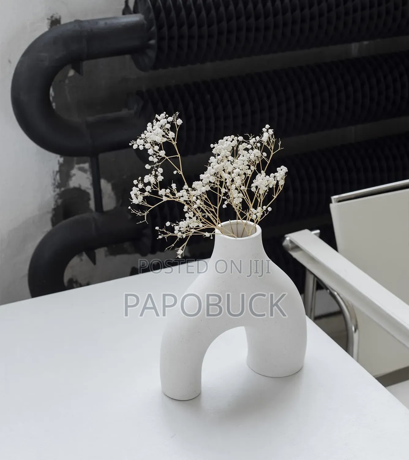 2pcs White Vase for Decor