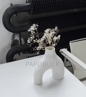 2pcs White Vase for Decor
