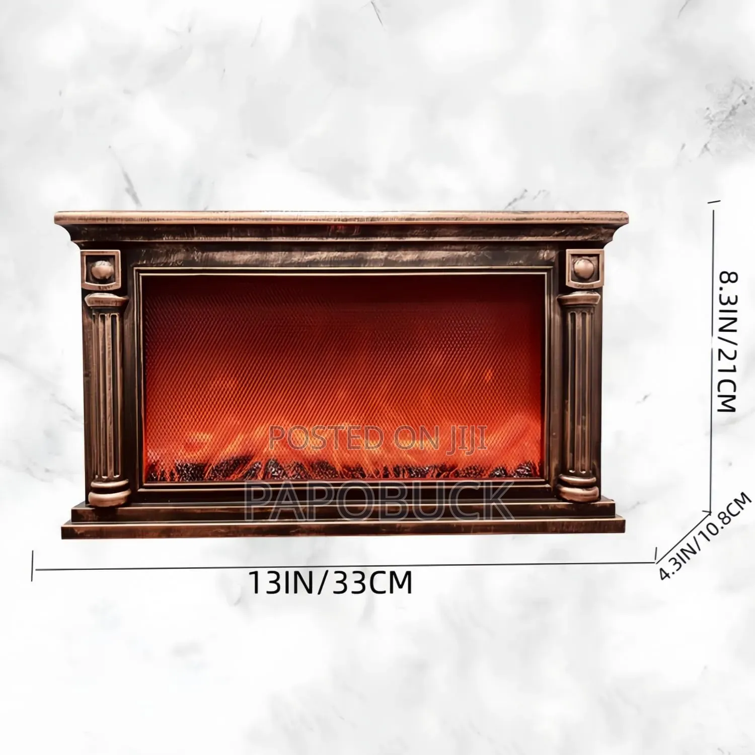 Simulated Led Fireplace Lantern