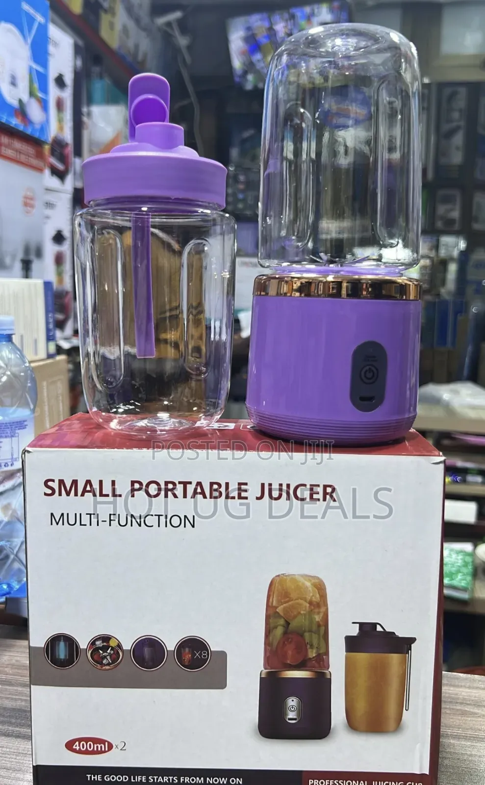 Portable Juicer Blender With a Mini Juice Cup - 2 in 1 With 6 Blades