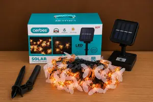 Aerbes Ab-Ty147-1 Solar Decorative String Light 30 Led Garden Light