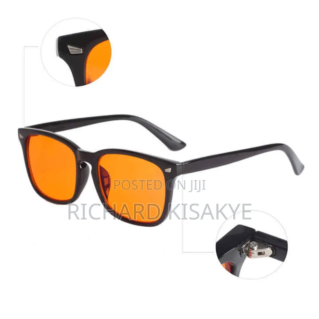Orange Lens Gaming Glasses Anti Blue Light Night Vision Comp. Eyewear