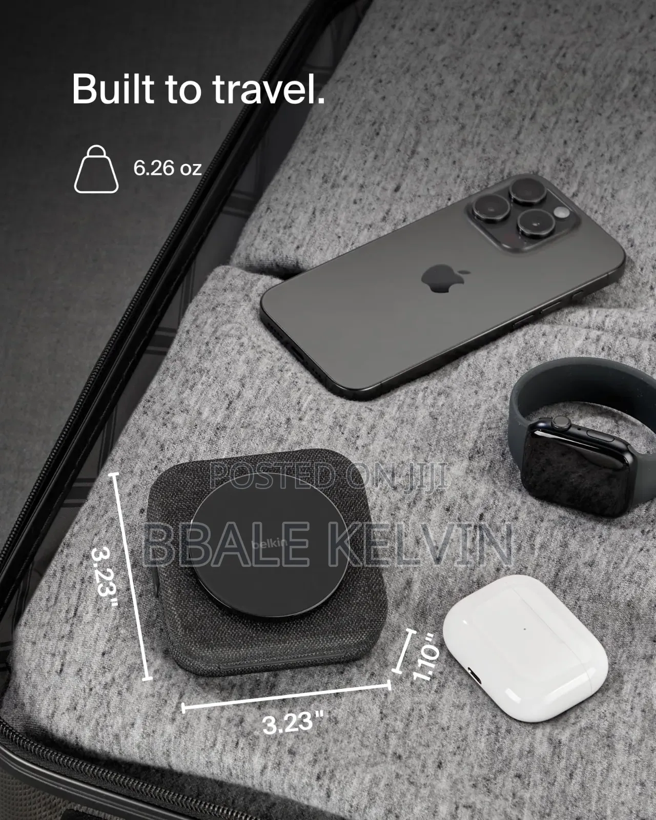 2in1 Magnetic Wireless Travel Charging Pad 15w Belkin