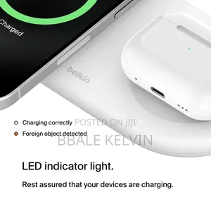 2in1 Wireless Charger With Magnetic Charging Pad 15w Belkin
