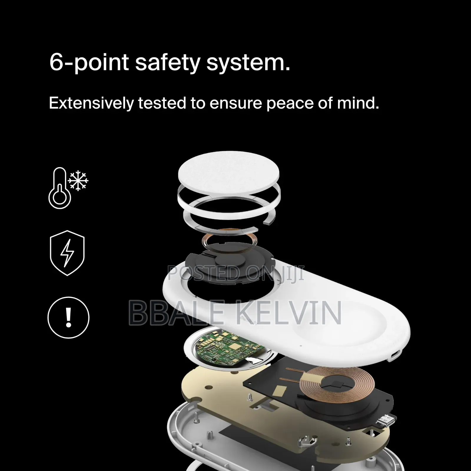2in1 Wireless Charger With Magnetic Charging Pad 15w Belkin