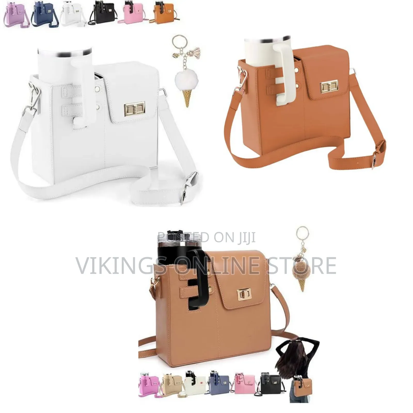 Stanley Cup Purse, Outdoor Portable Crossbody Water Bottle Bag Storage