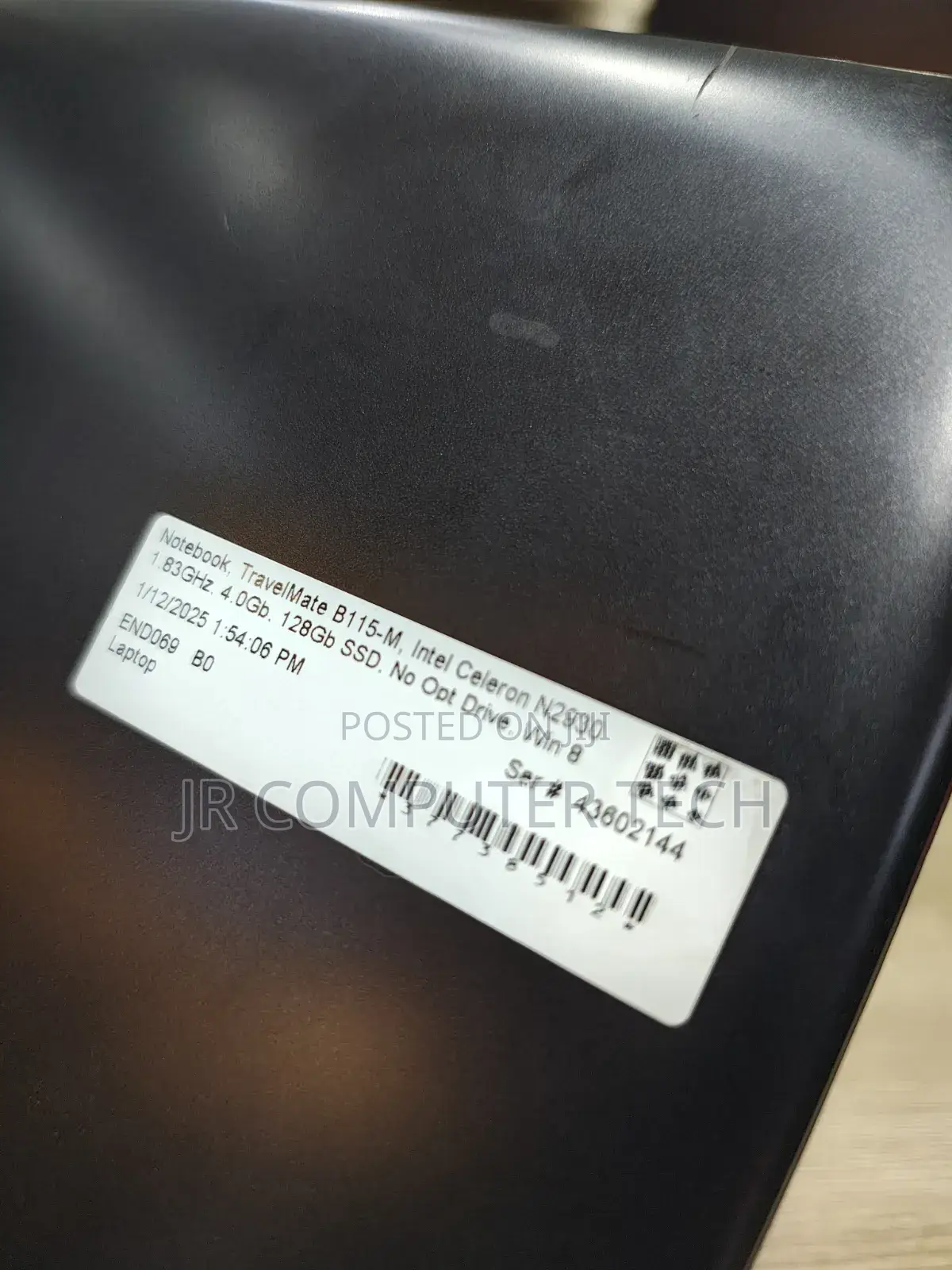 Laptop Acer TravelMate B113 4GB Intel Celeron SSD 128GB