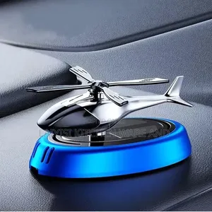 Air Freshener Solarpowered Dashboard Ornament Private Helicopter Model