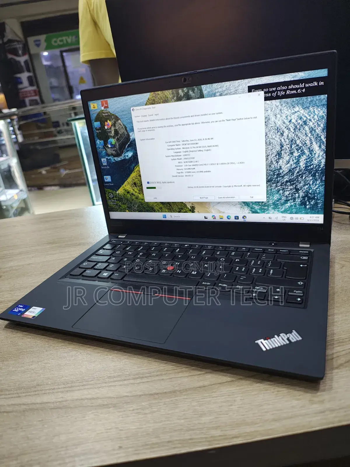 Laptop Lenovo ThinkPad T14 G2 8GB Intel Core i7 SSD 256GB