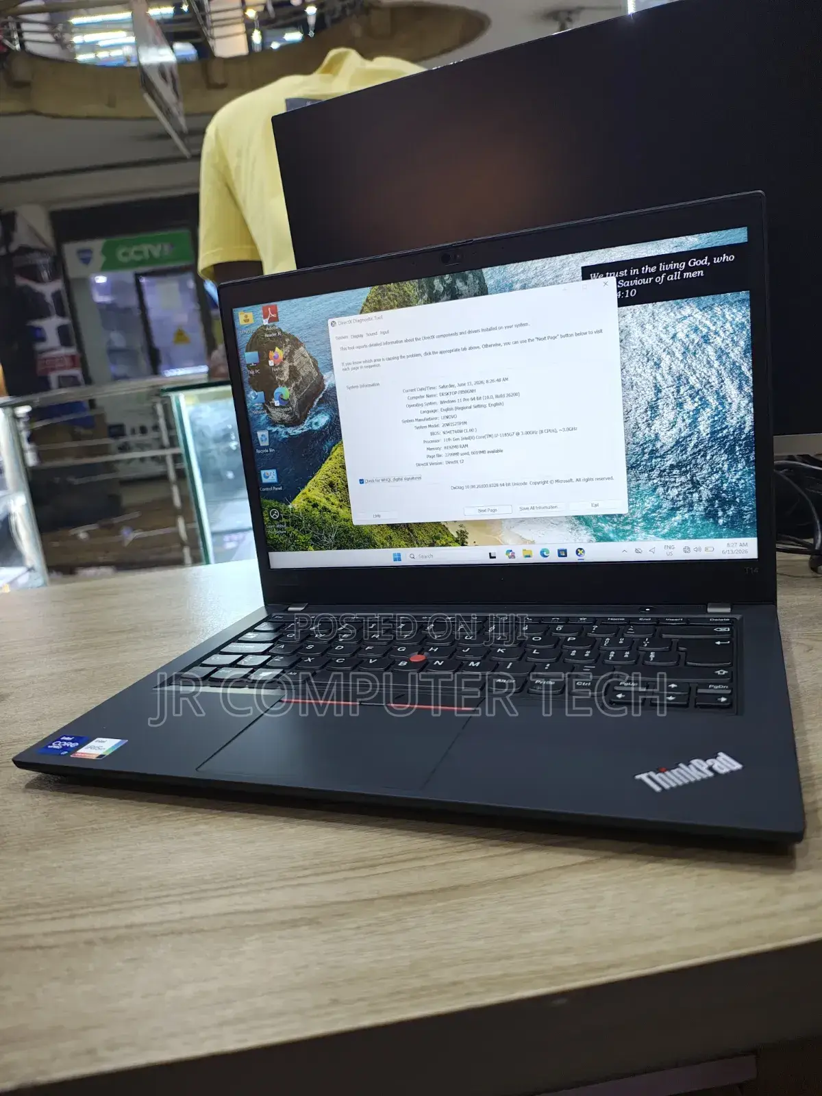 Laptop Lenovo ThinkPad T14 G2 8GB Intel Core i7 SSD 256GB