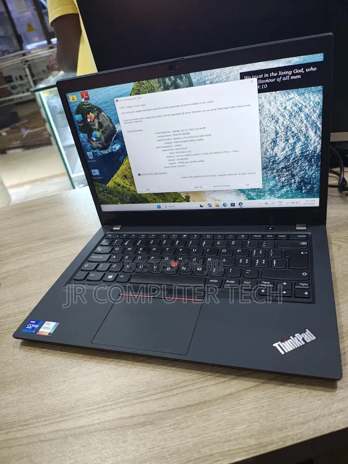 Laptop Lenovo ThinkPad T14 G2 8GB Intel Core i7 SSD 256GB