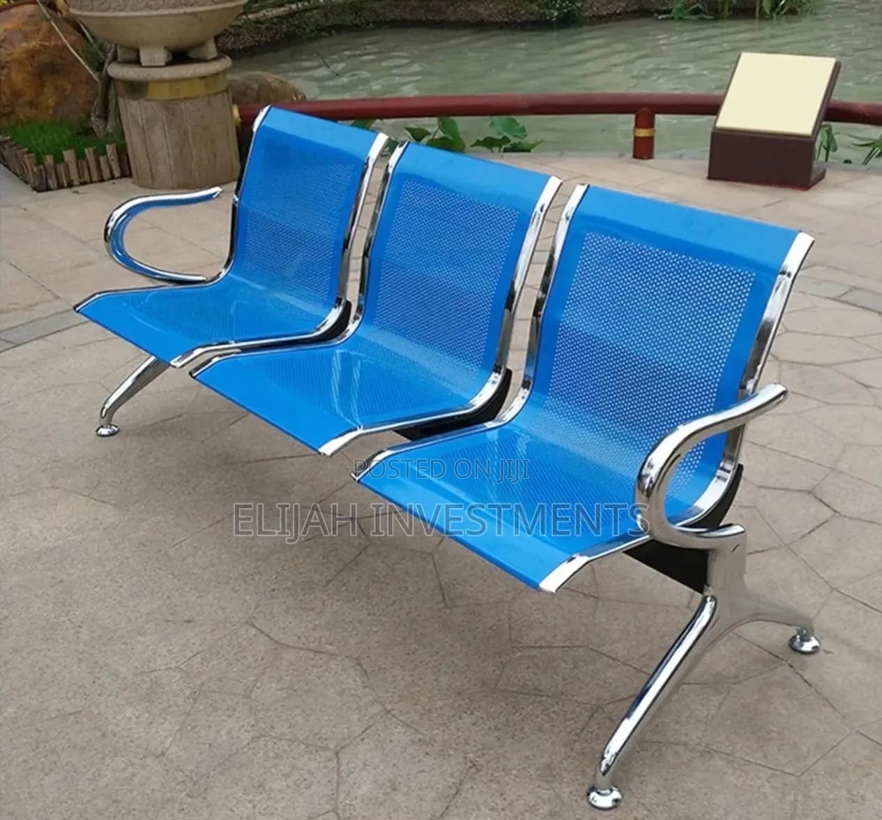3-Seater Waiting Room Bench