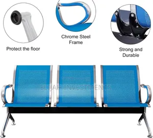 3-Seater Waiting Room Bench