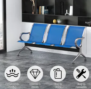 3-Seater Waiting Room Bench