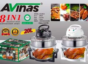 Avinas 8-in-1 Halogen Convection Oven, Model Av-288-8.