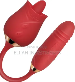 2-in-1 Sex Women Toys Rose Tongue Licking Gspot Adult Vibrator