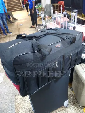 Original Luggage Safari Bag. Omaya. Extra Large.( Black)