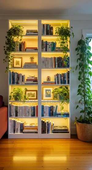 Wooden Tree/ Bookcase With 8 /Book Shelves
/