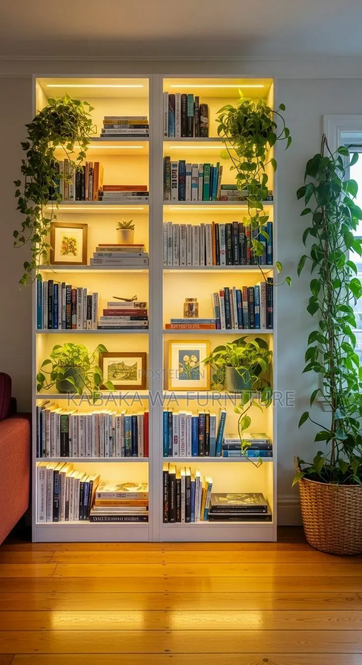 Wooden Tree/ Bookcase With 8 /Book Shelves
/