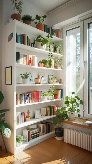 Rack Display /Shelf for Living/ Room - Whitebook Shelf Book/