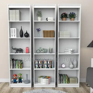 Desktop Shelf Bookshelf Storage for College Dorm Office/ Home, White