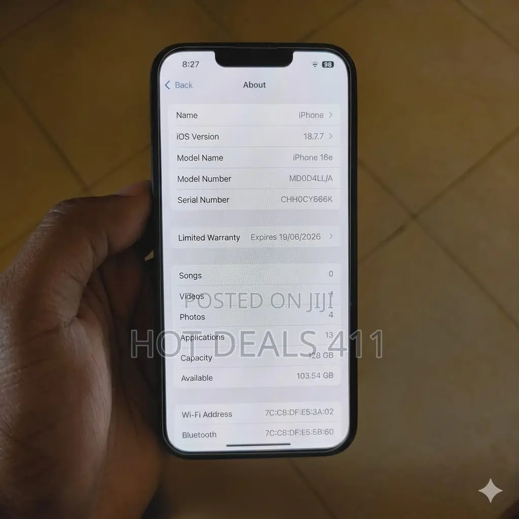 Apple iPhone 16e 128 GB Black