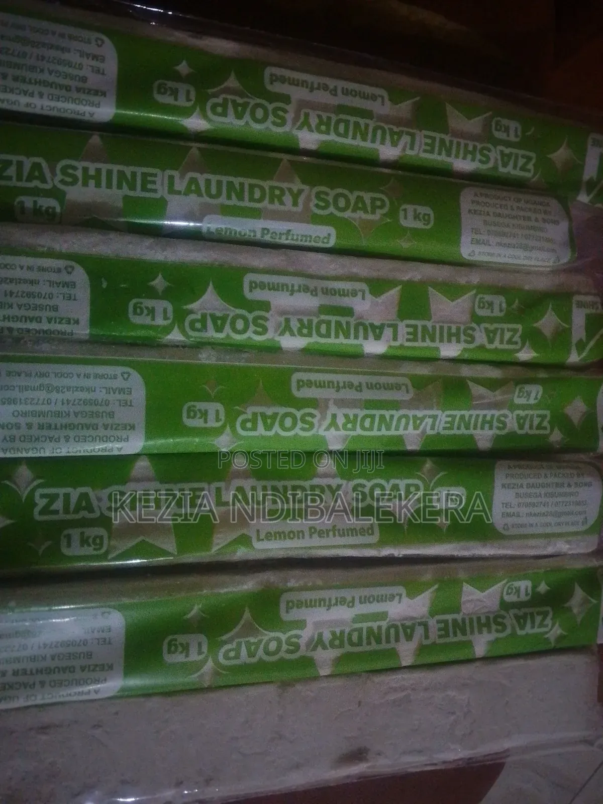 Unbs Certified Zia Shine Laundry Soap -Lemon Scent,1kg Sachet