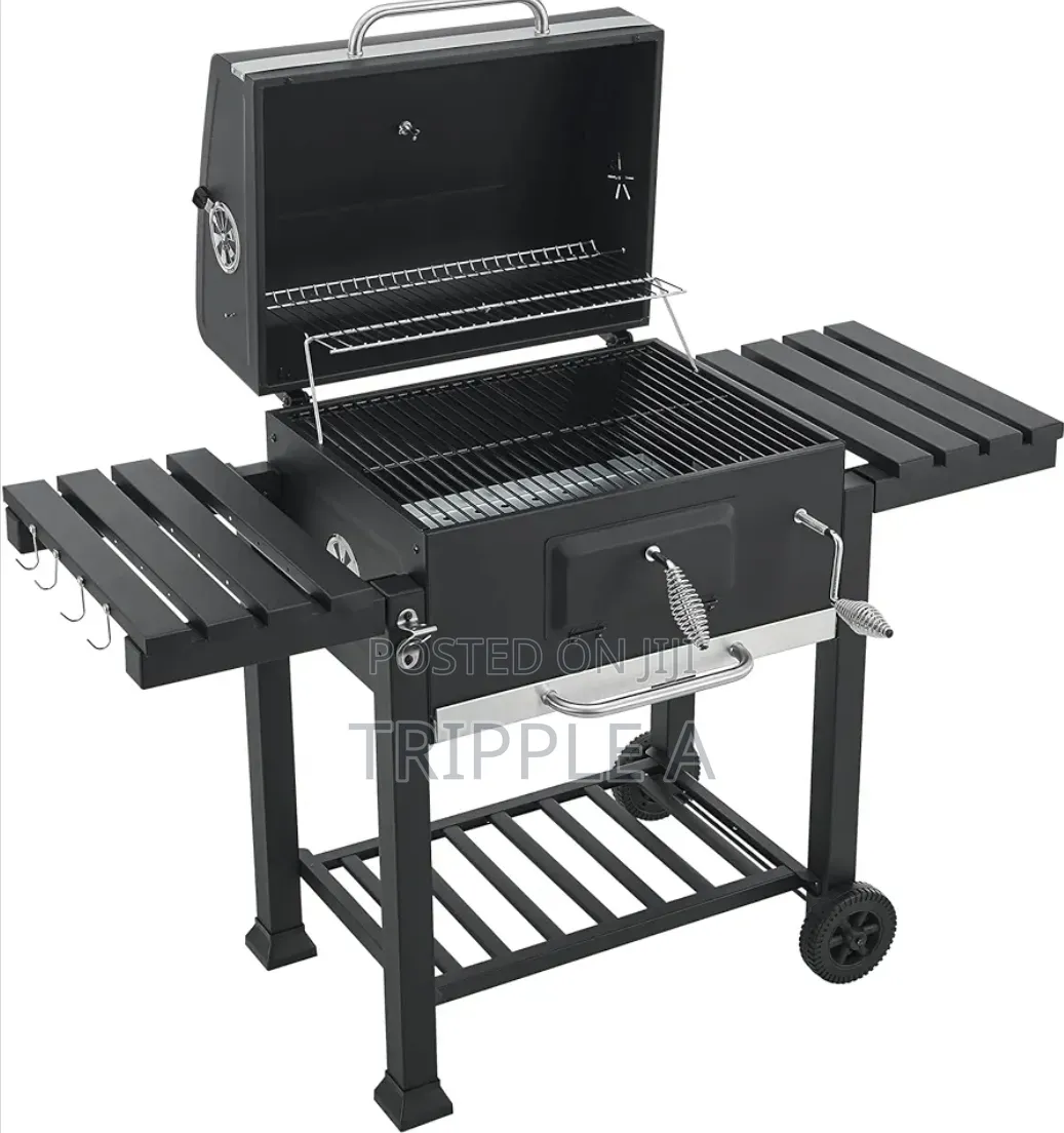 Barbecue Trolley Arnad Charcoal Grill With Lid