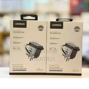 Ugreen 65w Nexode Pro Gan Charger With Retractable Cable