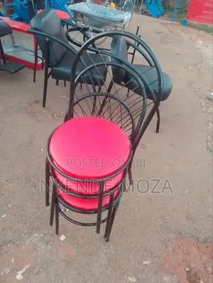 Metallic Restaurant Seat.