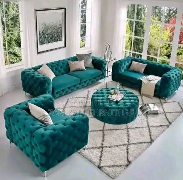 Executive Green Sofa