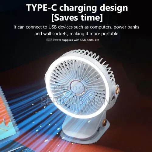 Boxed Mini Portable Usb Desk/Clip Fan.