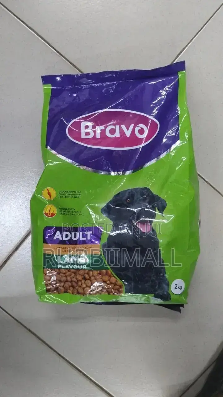 Bravo Adult Lamb Flavour Dry Dog Food.
2kg