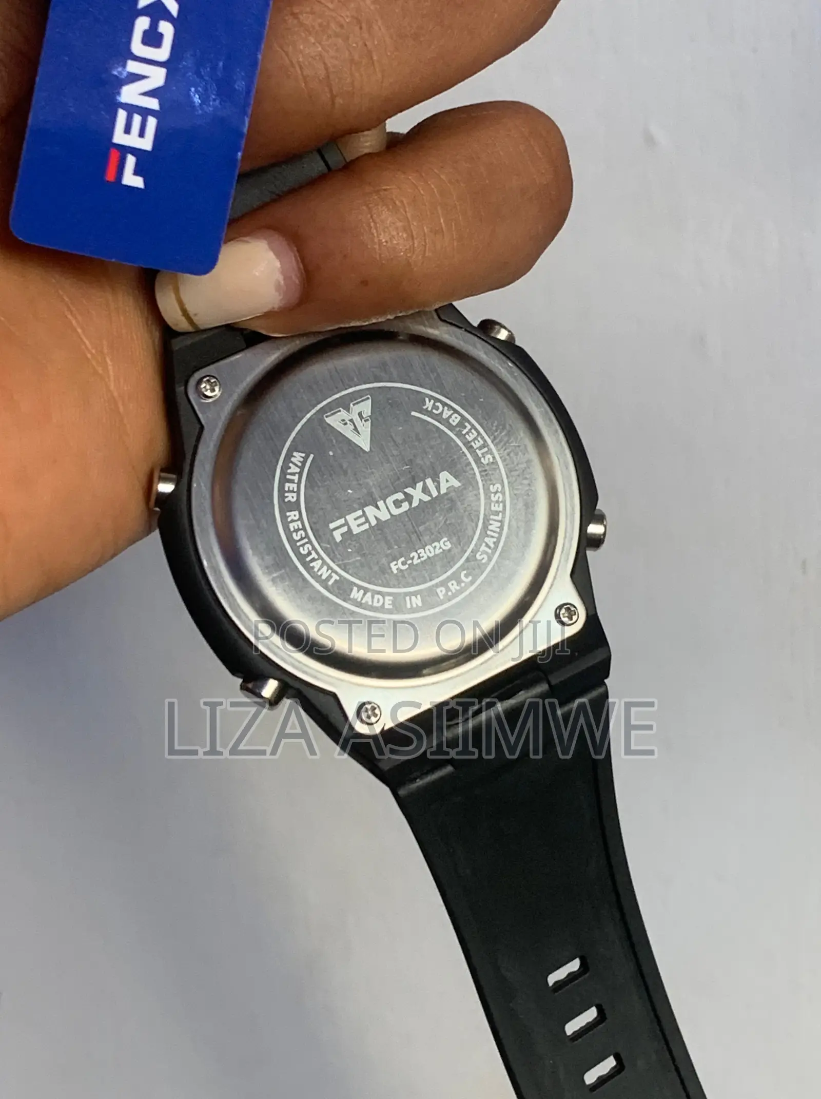 Men’S Sports Watch With A Durable Straps And A Bold Black Square Case.
