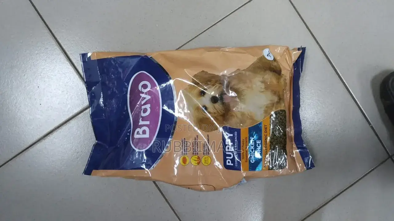 Bravo Puppy Complete Balanced Chicken Rice Dog Food. 2kg