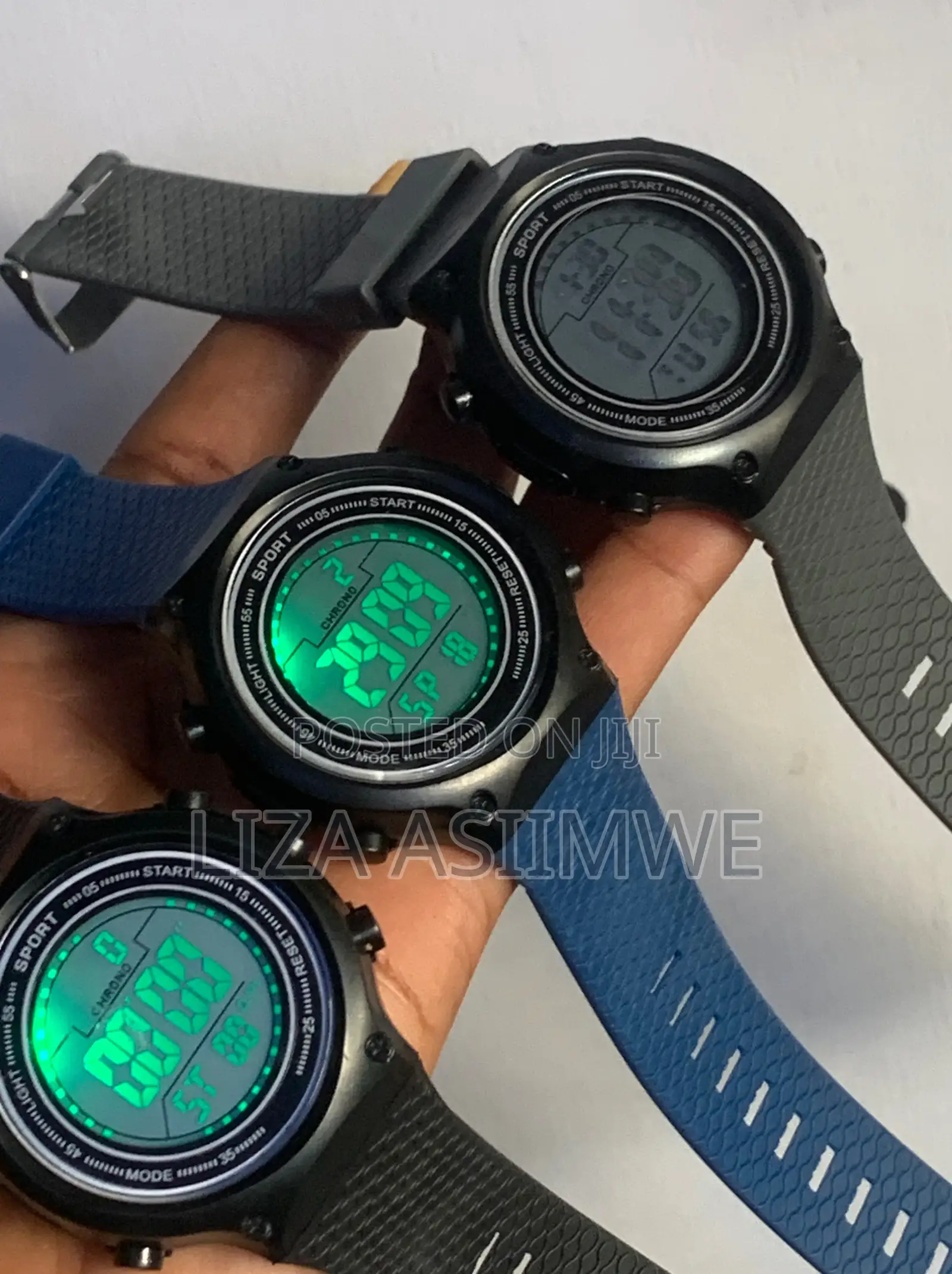 Digital Sports Watches Feature Textured Bands Multifunction Displays