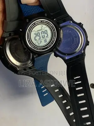 Digital Sports Watches Feature Textured Bands Multifunction Displays