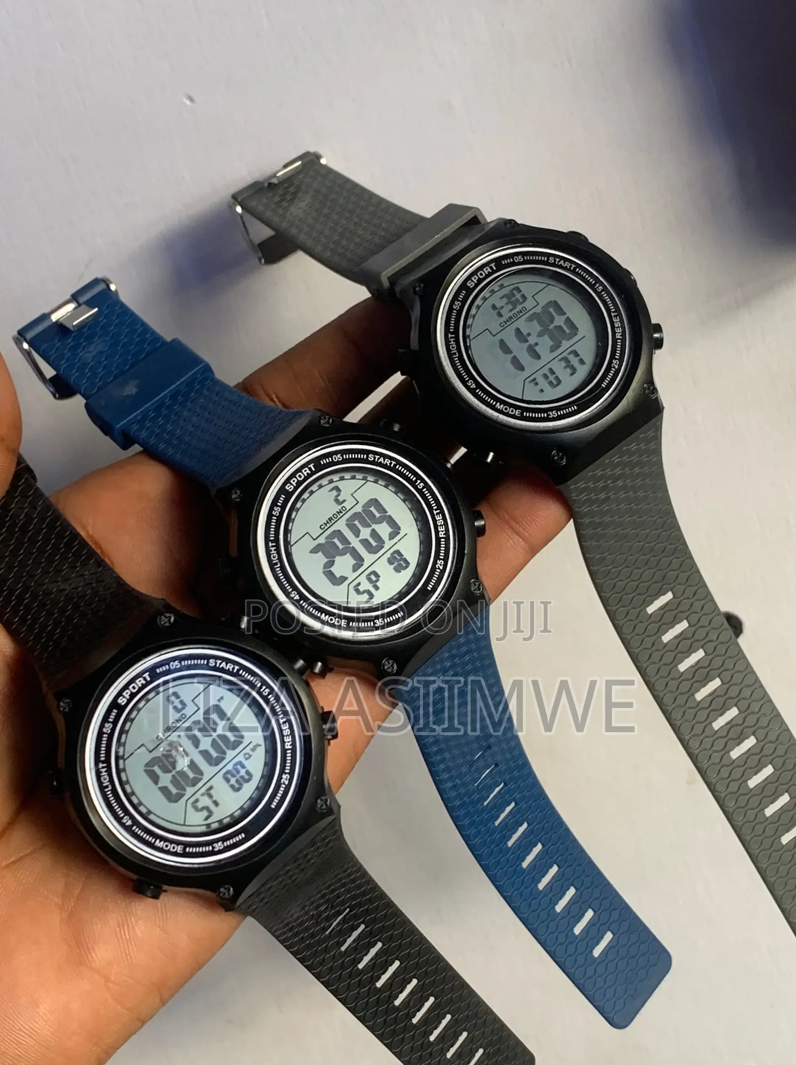 Digital Sports Watches Feature Textured Bands Multifunction Displays
