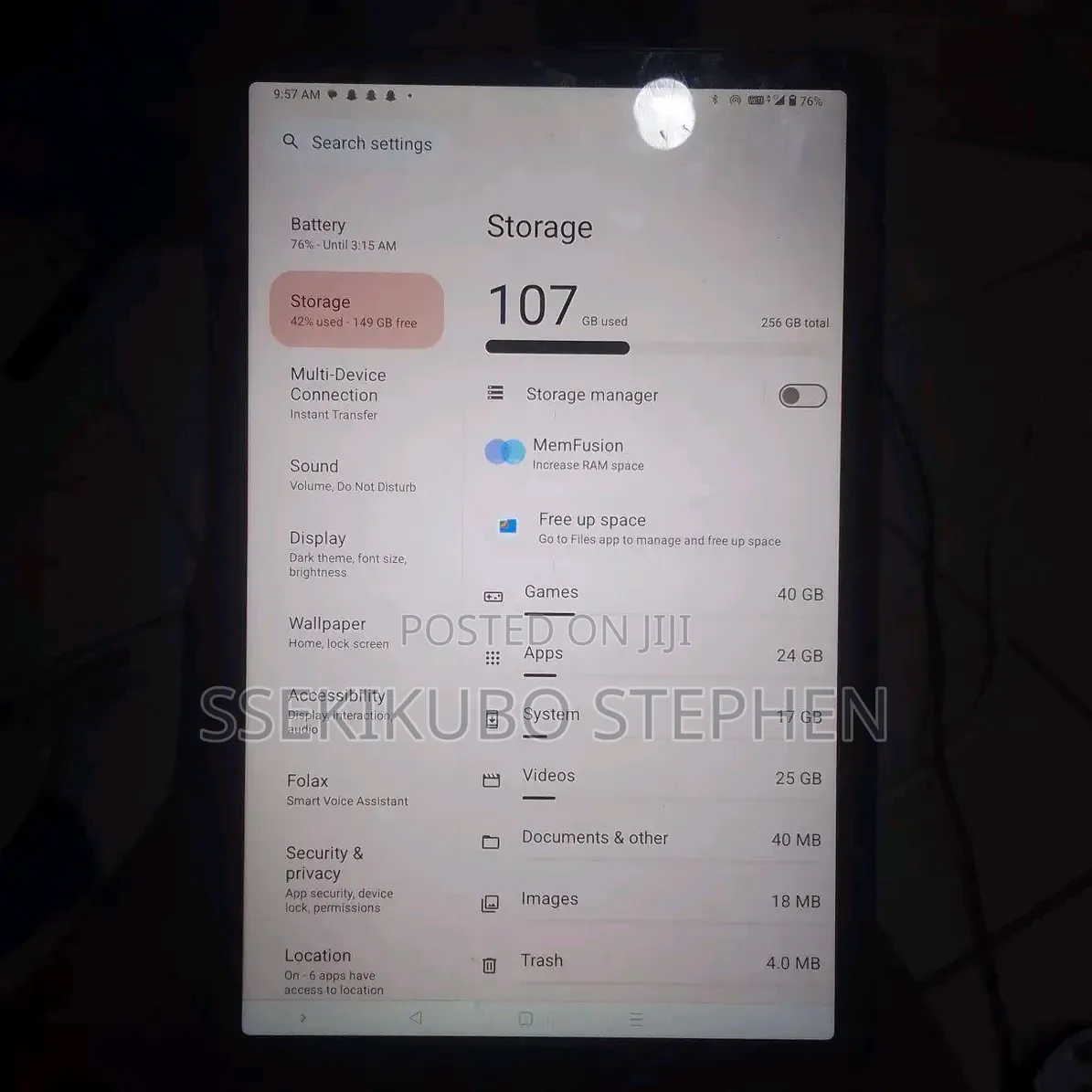 Infinix Xpad 256 GB Gray