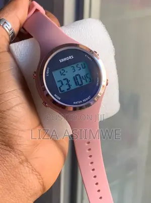 Kids Digital Watches With A Silicone Strap A Stainless Steel Bezel