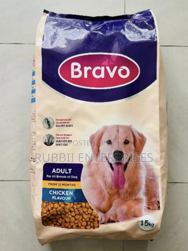 Bravo Adult Dog Food in Chicken Flavor. 15kg
