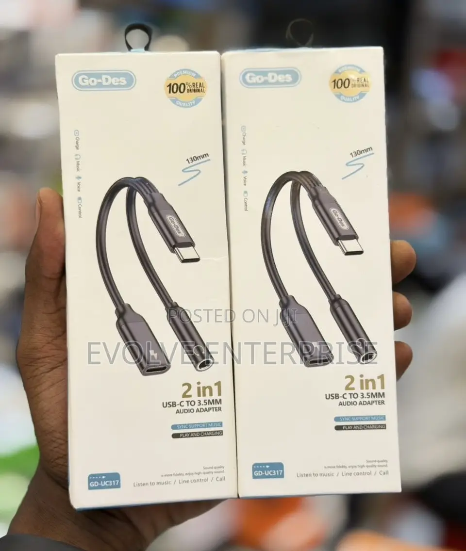 Go Des Gd-uc317 2in1 Usb C To 3.5mm Audio Adapter