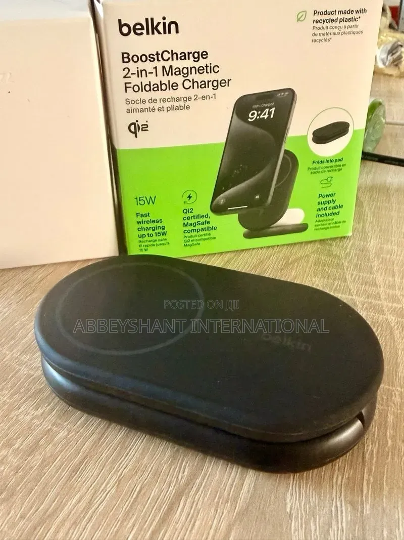Belkin Boostcharge 2-in-1 Magnetic Foldable Charger