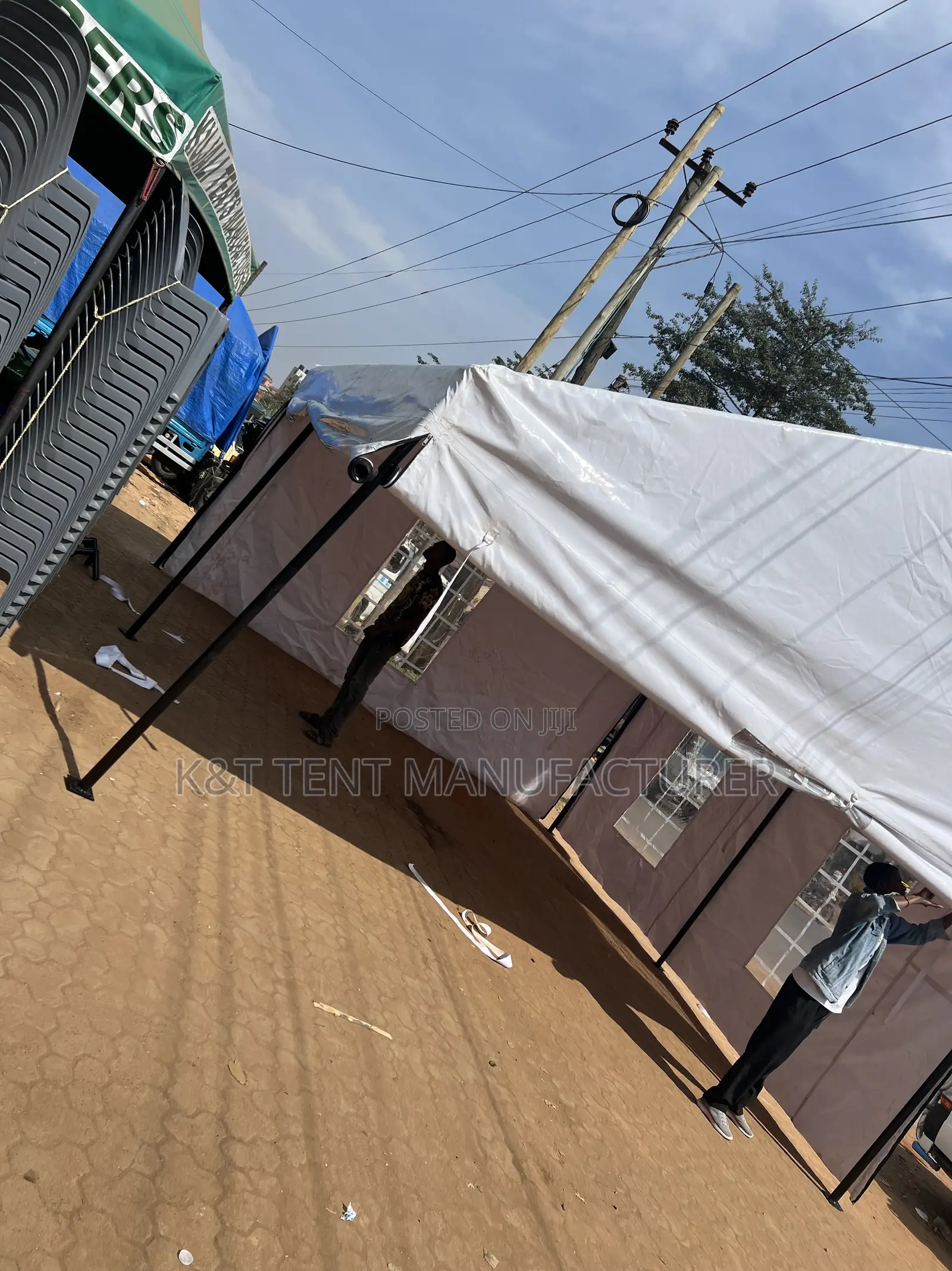 5x5meters Tent In Heavy Duty Pvc Material